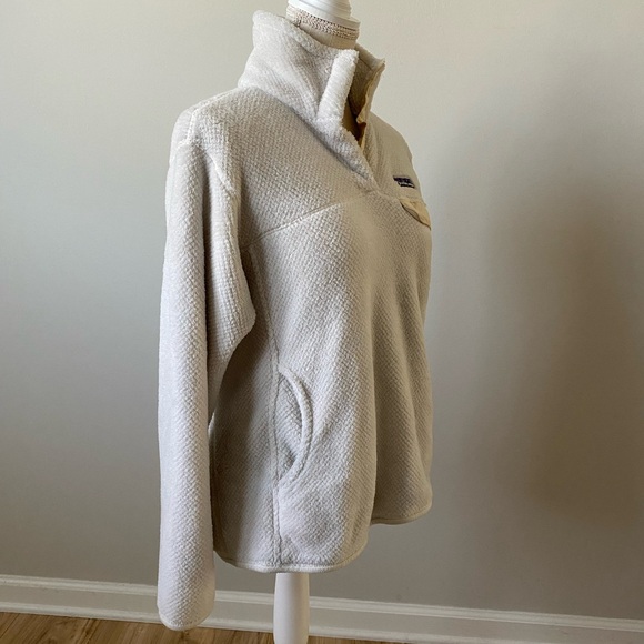 Patagonia Women’s Re-Tool Quarter Snap Pullover White - Picture 3 of 9
